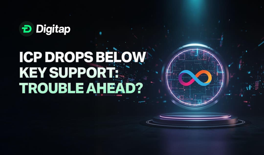 ICP Drops Below Key Support on Heavy Volume — Trouble Ahead for Altcoins?