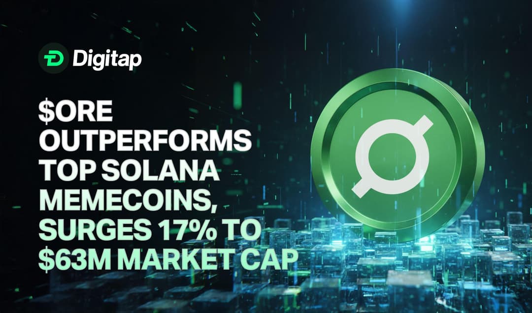 $ORE Outperforms Top Solana Memecoins, Surges 17% to $63M Market Cap: What’s Driving the Rotation?