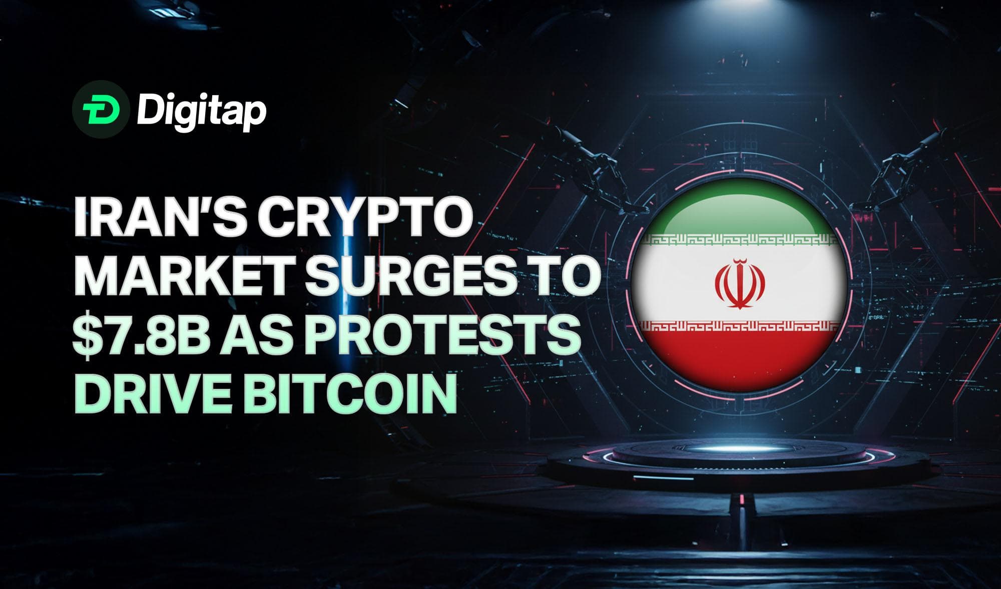 Iran’s Crypto Market Surges to $7.8B as Protests Drive Bitcoin Activity — Chainalysis Report
