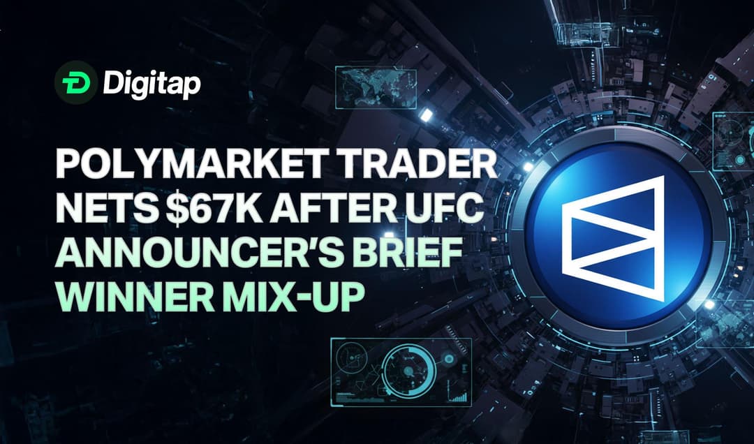 Polymarket Trader Nets $67K After UFC Announcer’s Brief Winner Mix-Up
