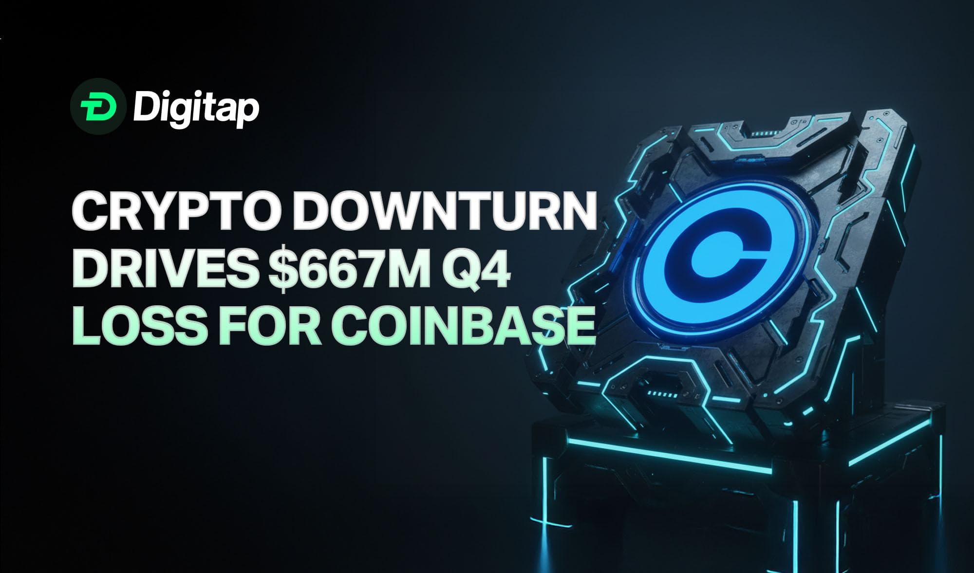 Crypto Downturn Drives $667M Q4 Loss for Coinbase