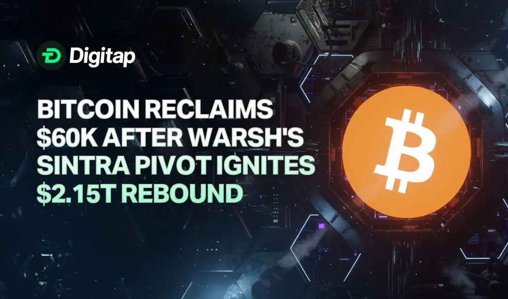 Bitcoin Reclaims $60K After Warsh’s Sintra Pivot Ignites $2.15T Rebound
