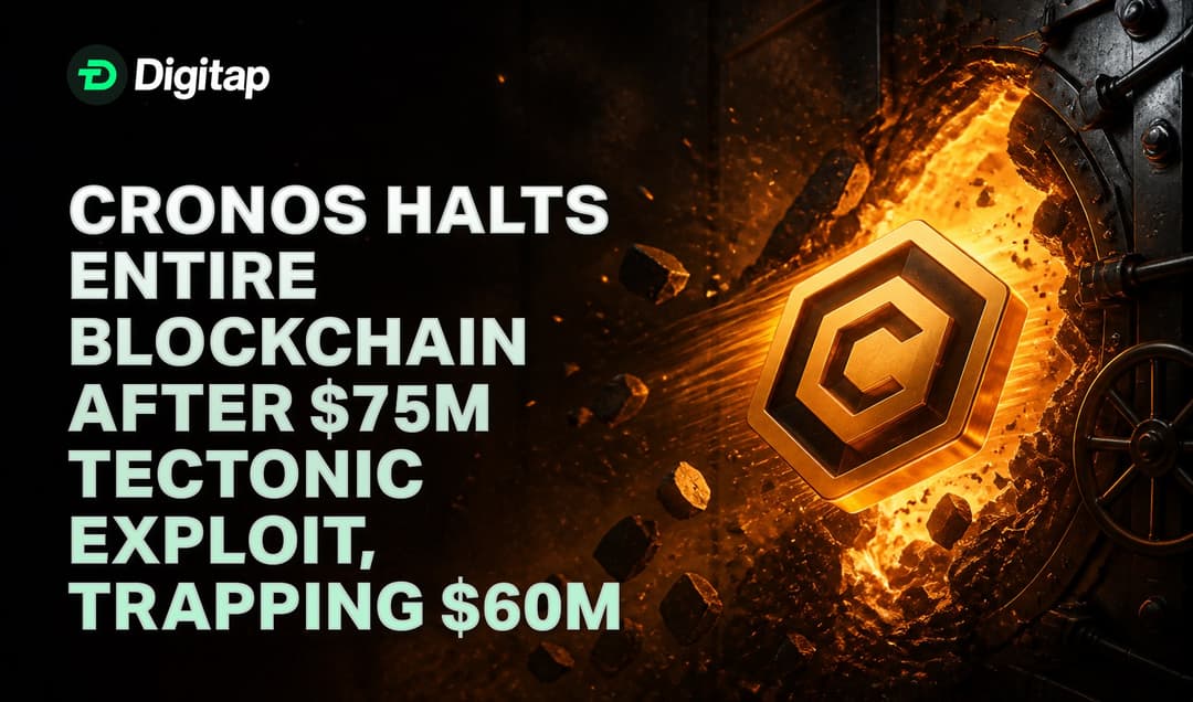Cronos Halts Entire Blockchain After $75M Tectonic Exploit, Trapping $60M