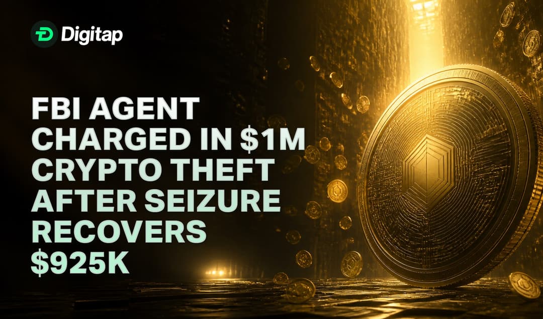 FBI Agent Charged in $1M Crypto Theft After Seizure Recovers $925K