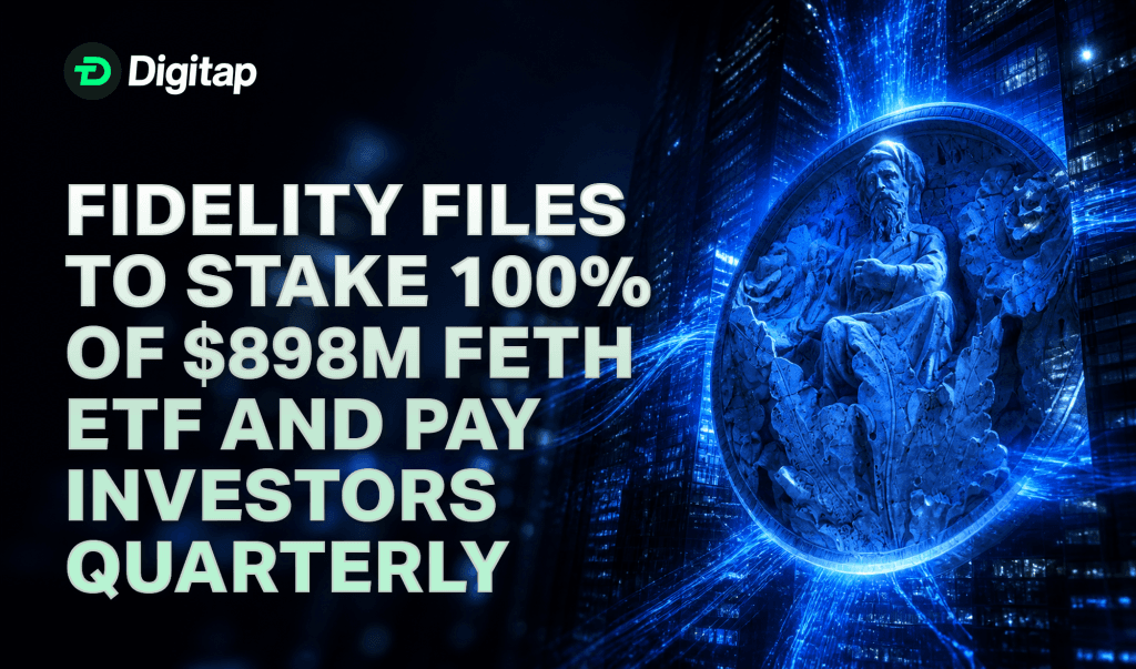 Fidelity Files to Stake 100% of $898M FETH ETF and Pay Investors Quarterly