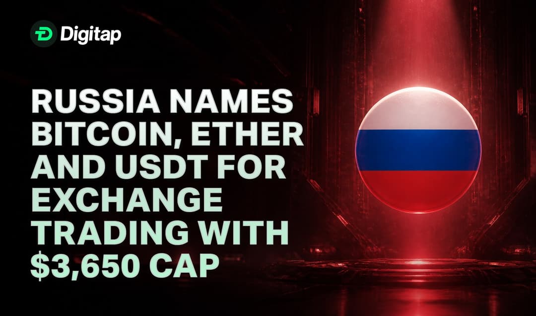 Russia Names Bitcoin, Ether and USDT for Exchange Trading With $3,650 Cap