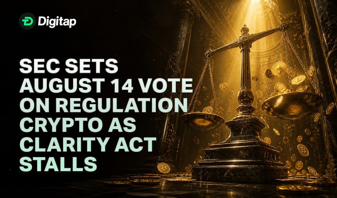 SEC Sets August 14 Vote on Regulation Crypto as CLARITY Act Stalls