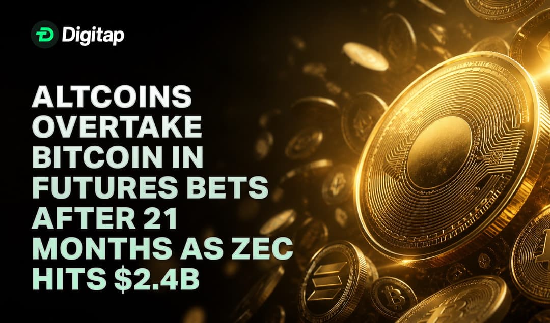Altcoins Overtake Bitcoin in Futures Bets After 21 Months as ZEC Hits $2.4B