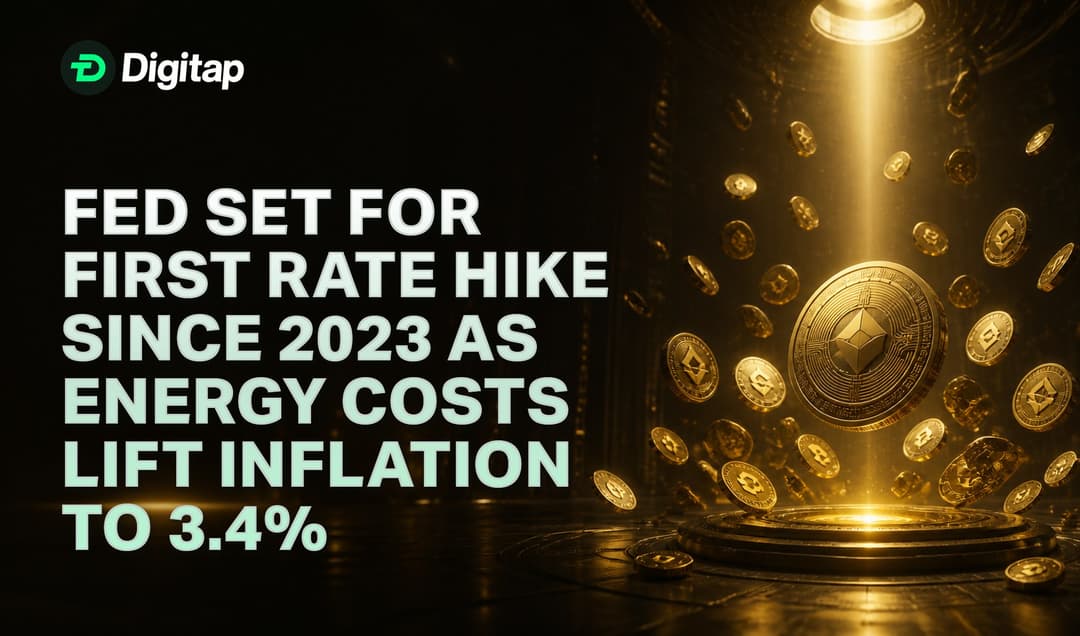 Fed Set for First Rate Hike Since 2023 as Energy Costs Lift Inflation to 3.4%