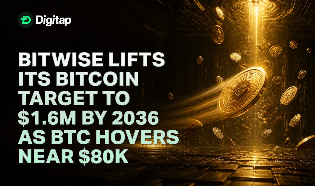 Bitwise Lifts Its Bitcoin Target to $1.6M by 2036 as BTC Hovers Near $80K