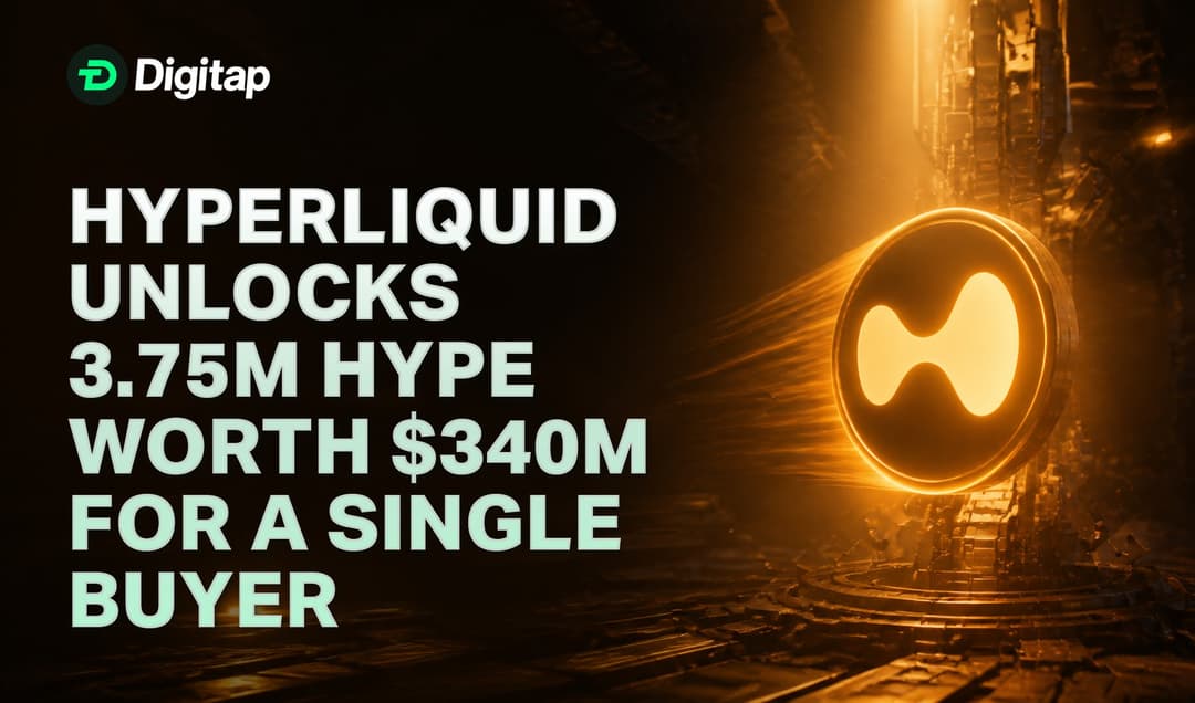 Hyperliquid Unlocks 3.75M HYPE Worth $340M for a Single Buyer