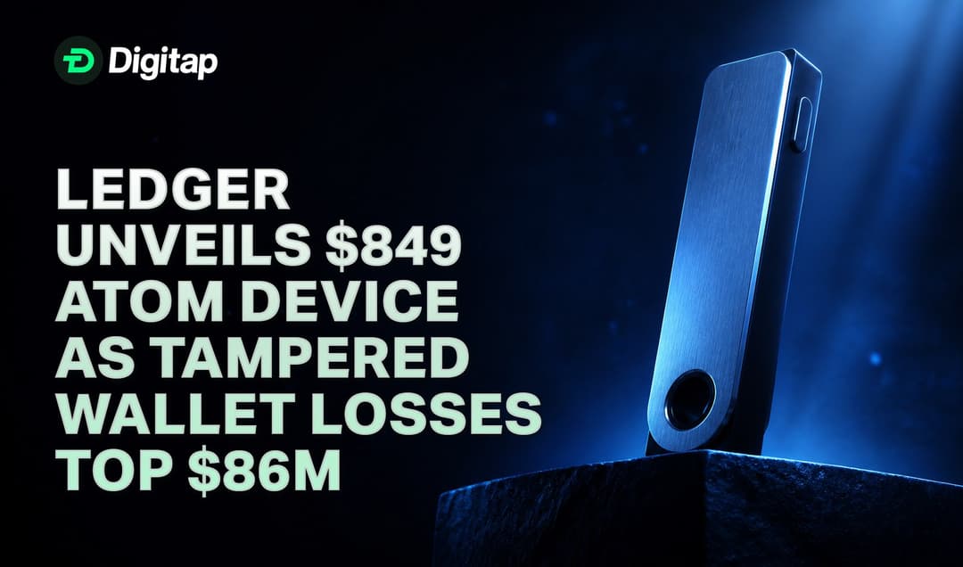 Ledger Unveils $849 Atom Device as Tampered Wallet Losses Top $86M